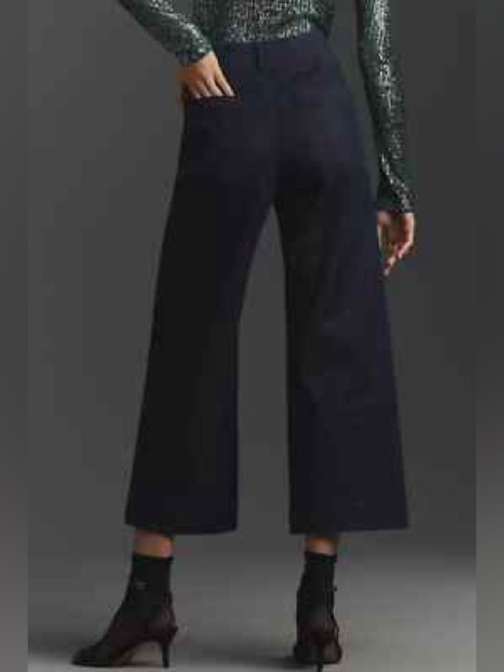 Maeve by Anthropologie The Colette Sparkle Wide Cropped Pants - Picture 12 of 13